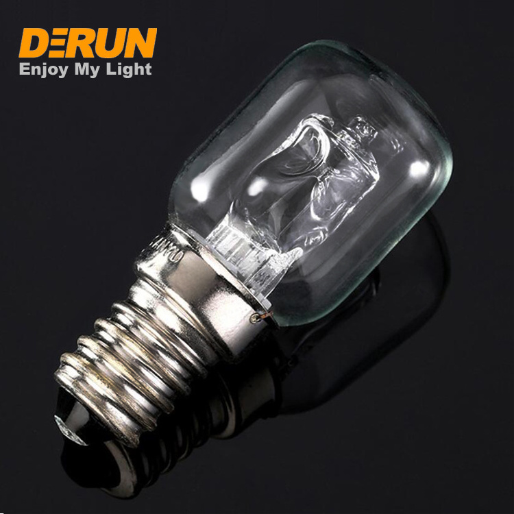 High Temperature 500 Degrees18W 28W 42W E14 ST25 Cooker Hood Lamps Quartz Bulb Halogen Bubble Oven Bulb , HAL-OVEN