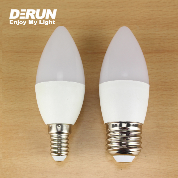 Flicker Free ERP F C37 LED BULB 2W 3W 4W 5W 6W 7W 8W 110V 220V LED Candleround Bulb E14 , LED-C37