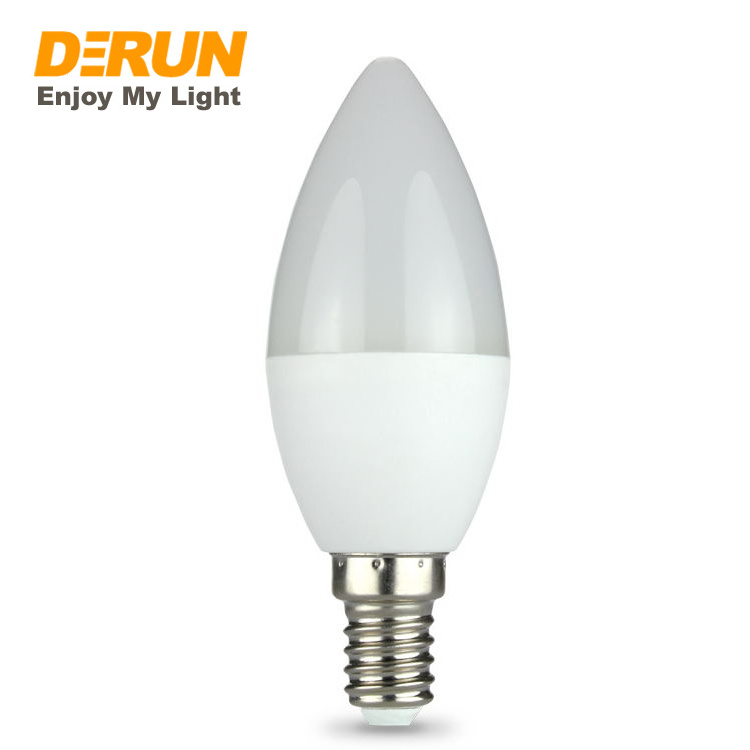 Flicker Free ERP F C37 LED BULB 2W 3W 4W 5W 6W 7W 8W 110V 220V LED Candleround Bulb E14 , LED-C37