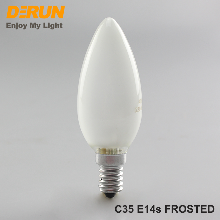 Modern C35 Chandelier Light Clear Frosted 25W 130V Tungsten Candle Bulb E14 E27 B22 Base  modern chandelier bulb ,   INC-C35