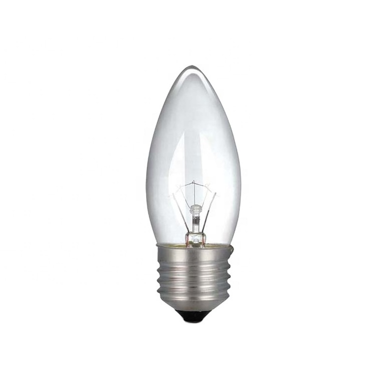 Modern C35 Chandelier Light Clear Frosted 25W 130V Tungsten Candle Bulb E14 E27 B22 Base  modern chandelier bulb ,   INC-C35