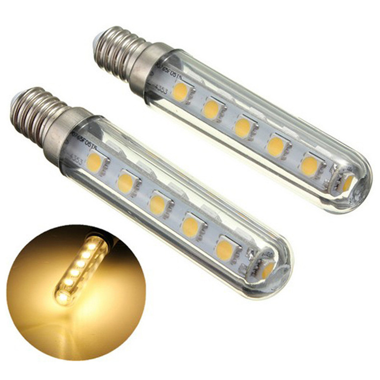 Indoor Lighting T18 SMD5050 2.5W Mini LED Bulbs E14/E12/B15 Refrigerator Bulb Light 3000K/6500K 230V PC Cover , LED-MINI-E14