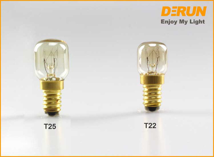 High Temperature Oven Bulb Glass Cover E14 Base T16 T18 T20 T22 ST19 ST23 ST26 Mini Incandescent Light , INC-MINI-E14