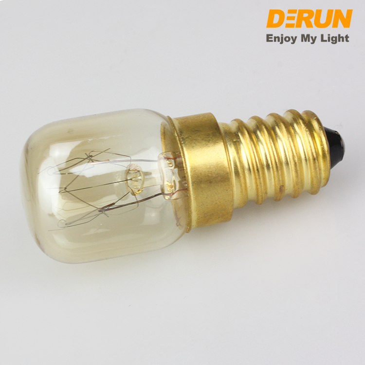 High Temperature Oven Bulb Glass Cover E14 Base T16 T18 T20 T22 ST19 ST23 ST26 Mini Incandescent Light , INC-MINI-E14