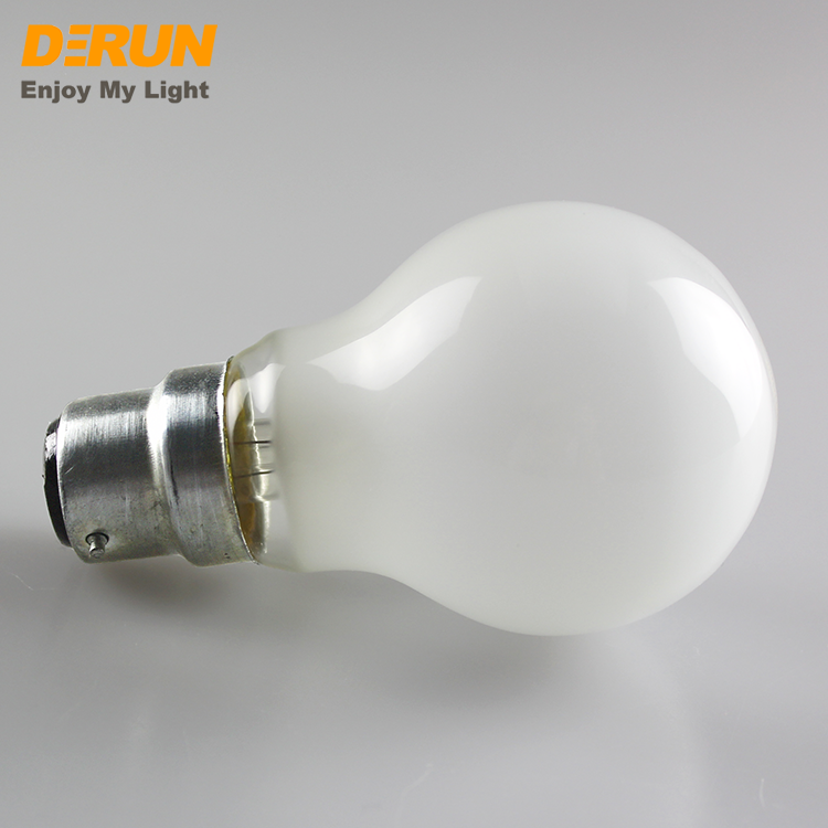 Hot Sales A55 A60 A19 25W 40W 60W 75W 100W 110V 220V B22 E27 3000K Vintage Light Bulb Clear Frosted Incandescent lamp , INC-A55