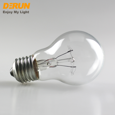 Hot Sales A55 A60 A19 25W 40W 60W 75W 100W 110V 220V B22 E27 3000K Vintage Light Bulb Clear Frosted Incandescent lamp , INC-A55