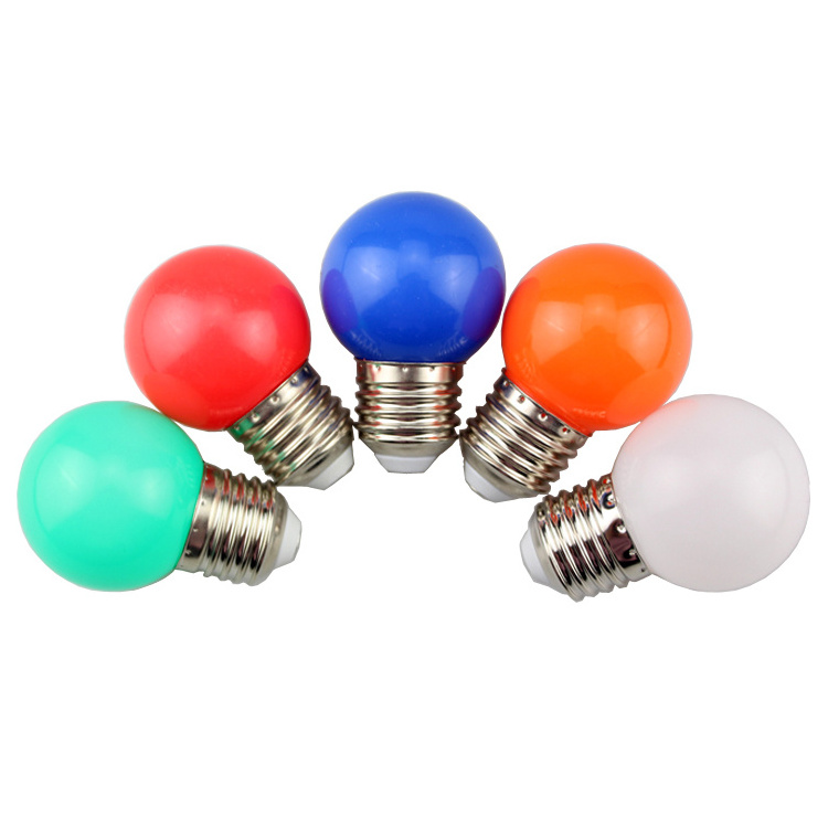 christmas lights coloured G45 3W 4.5W B22 E27 led globe bulb g40 for indoor lighting , LED-COLOR