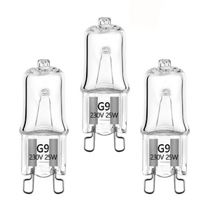 HOT SALE Quartz Clear Glass 110V 220V 6V 12V 24V 120V 230V G9 10W 20W 28W 35W 42W 53W Heat Oven Halogen Lamp , HAL-G9