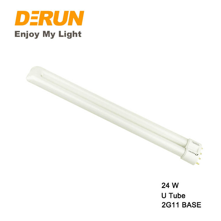 CE RoHS 2G11 U H Shape Lamp PLL CFL Lamps 18W 24W 36W 55W 4 Pins Twin Tube Plug-in Energy Saving Light Bulb , CFL-PLL