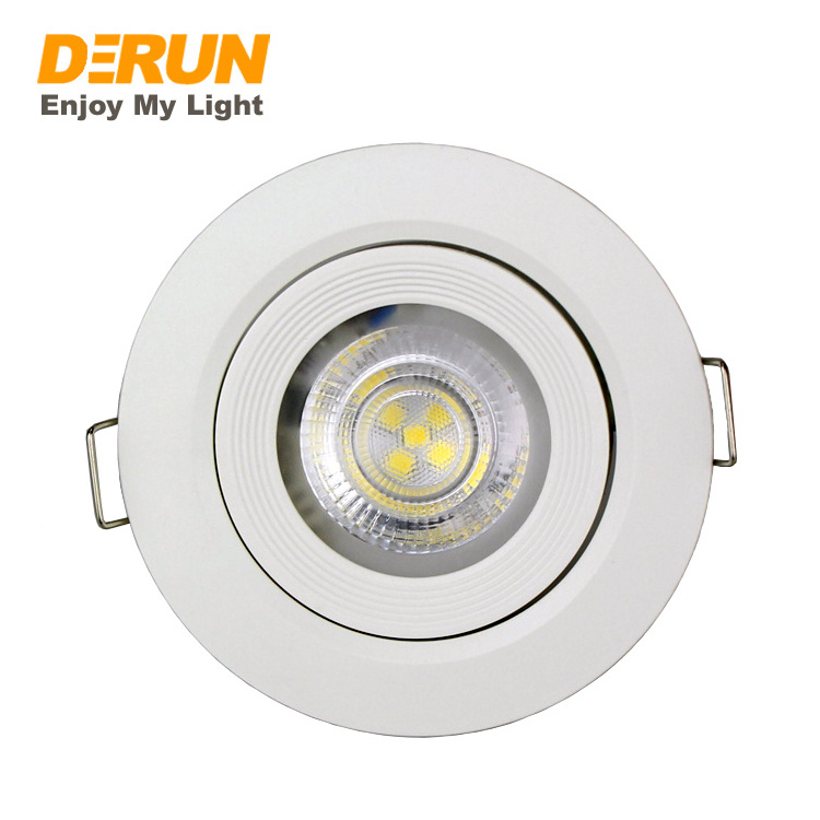 6500K Daylight LED Ceiling Light with Adjustable Angle 3W 5W 7W 9W 12W Recessed Home Office Downlights 130V/230V , LCL-PLASTIC