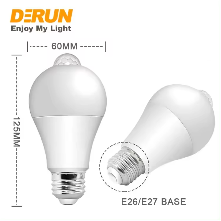 Infrared Sensor 7W 9W 12W E27 E26 B22 Base LED Motion Sensor Light Bulb LED Smart Bulb For Washroom Garage , LED-SENSOR