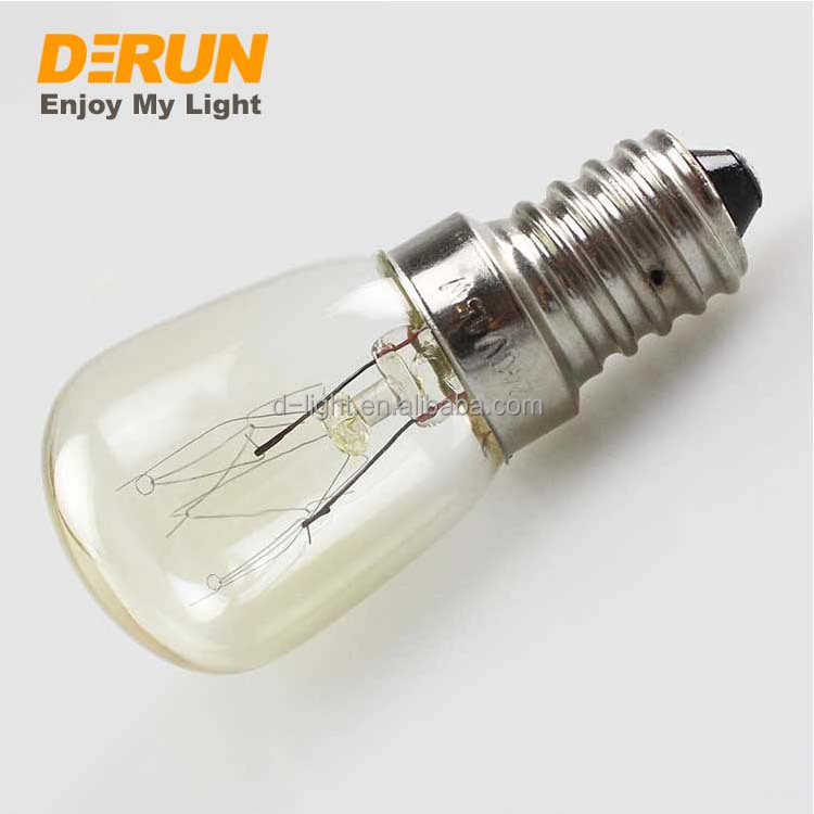 ST26 clear 15W 25W 24V 220V 230V E14 Incandescent light Fridge bulbs Mini indicator Marine indicator tubular Lamp , INC-MINI-E14