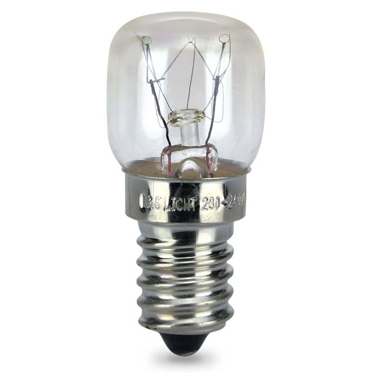 High Temperature Oven Bulb Glass Cover E14 Base T16 T18 T20 T22 ST19 ST23 ST26 Mini Incandescent Light , INC-MINI-E14