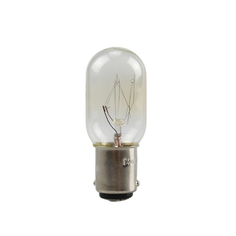 T22 Incandescent Lamp 15W Clear BA15D Mini Sewing Machine Bulbs 220V/240V for Copper and Iron , INC-MINI-BA15D