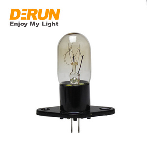 Factory 15W 25W E14 Base T22 T25 High Temp Resistance Incandescent Bulbs Microwave Oven Bulb with Lamp Socket, INC-OVEN