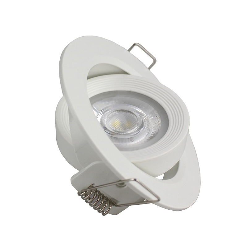 6500K Daylight LED Ceiling Light with Adjustable Angle 3W 5W 7W 9W 12W Recessed Home Office Downlights 130V/230V , LCL-PLASTIC