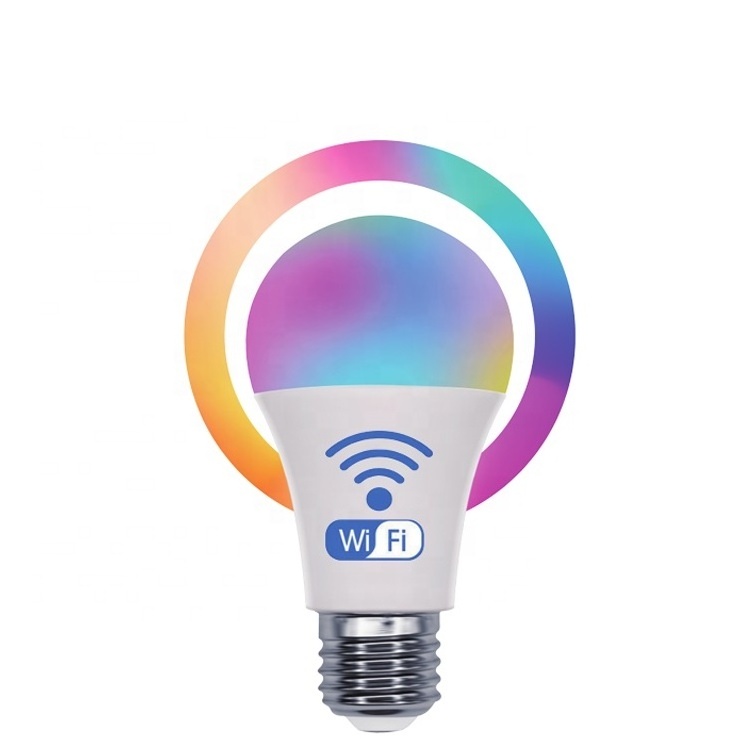 A60 10W E27/E26 LED Smart Bulb Bluetooth and WiFi Controlled Tuya Color Changeable for Home Use