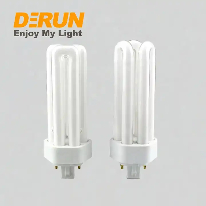 Factory Energy Saving Tri-phosphor 18W 22W 26W 32W 42W GX24Q CFL Lamp PLT 4 Pins Plug in Compact Fluorescent Lamps , CFL-PLT