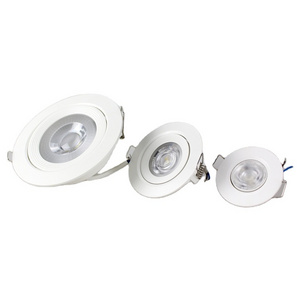 Adjustable Angle 3000K LED Ceiling Light 3W 5W 7W 9W 12W Home Downlights 120V 230V LED Ceiling Lights , LCL-PLASTIC