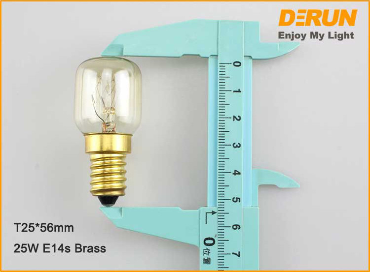 High Temperature Oven Bulb Glass Cover E14 Base T16 T18 T20 T22 ST19 ST23 ST26 Mini Incandescent Light , INC-MINI-E14