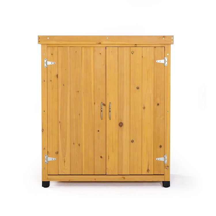 Small outdoor storage sheds wood garden storage cabinet