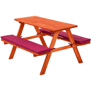 New Arrivals Picknick table Garden  Wooden  Outdoor Children step 2 Picnic table Bench set