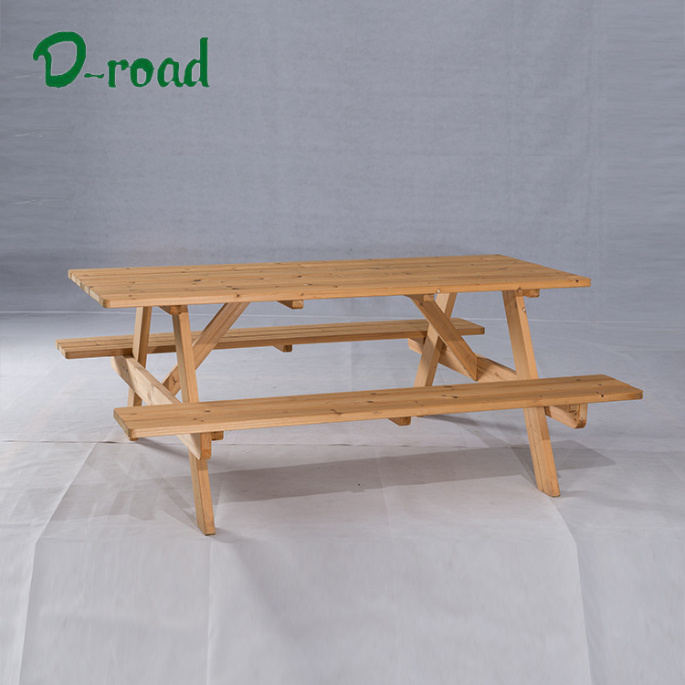 Foldable Wooden Picnic Table and Benches for Garden Outdoor Tables