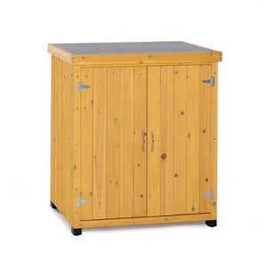 Small outdoor storage sheds wood garden storage cabinet