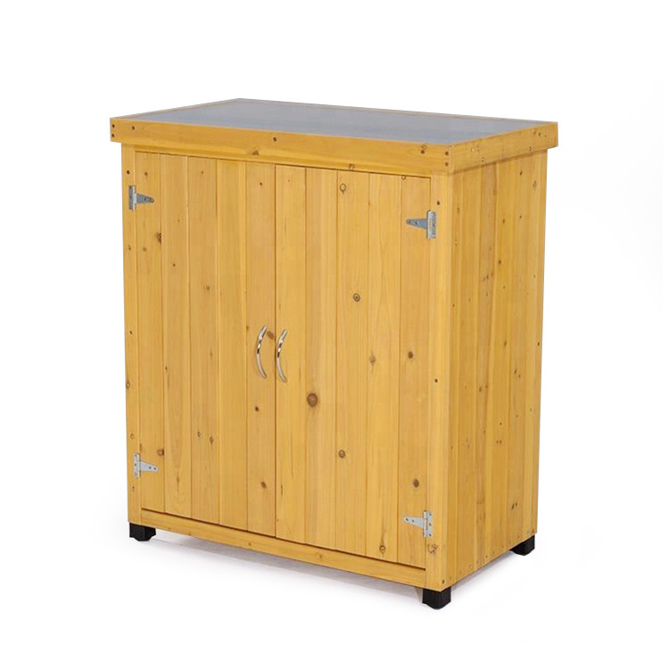 Small outdoor storage sheds wood garden storage cabinet