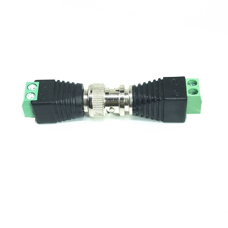 BNC male converter Q9 male to 2-bit twisted pair terminal connector solder free connector