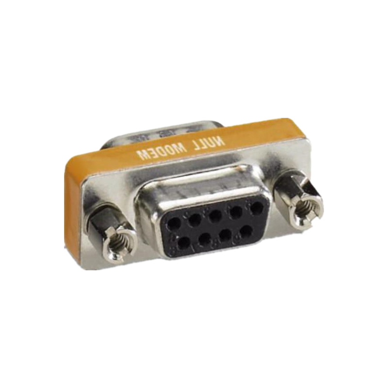 DB9 Female to female/male Mini Null Modem Adapter gender changer serial port cable connector