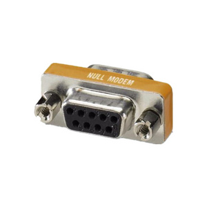 DB9 Female to female/male Mini Null Modem Adapter gender changer serial port cable connector