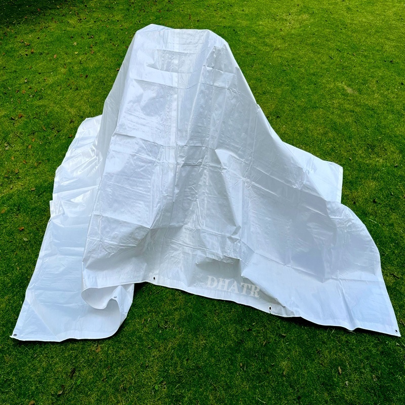 High Quality Double Waterproof White Tarpaulin Plastic Polyethylene Tarp PE Tarp Woven Fabric For Agriculture&Industrial Cover