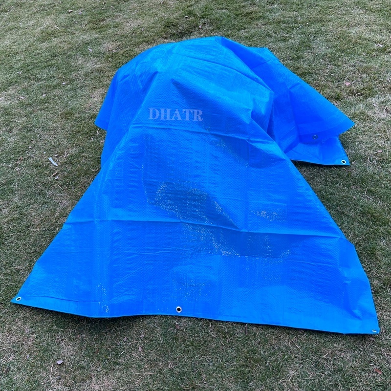 HDPE Blue Light Weight PE Tarpaulin Garden Protective Woven Fabric Cover Industrial Agriculture Roofing Hay Tarp Cover For Sale