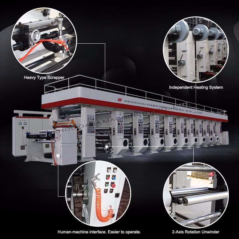 Computerized gravure printing machine high speed China manufacturer bopp flim