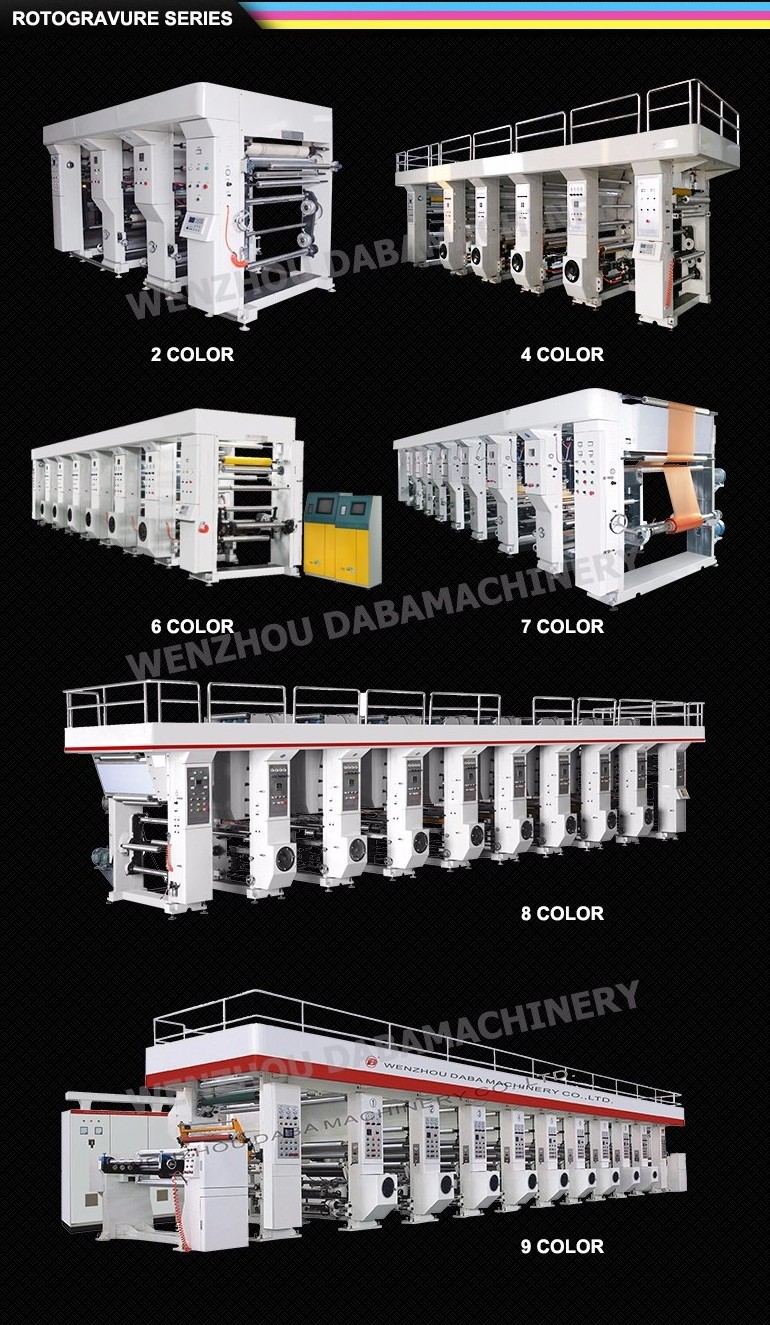 Roto gravure printing machine high speed good quality China manufacturer pvc paper film