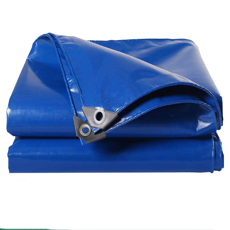 PVC Tarpaulins Waterproof Heavy Duty Tent Cover Blue White Truck Tarpaulin for Outdoor Facilities Boat Covering