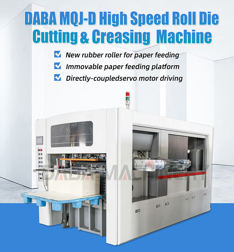 High Speed Roll Die Cutter Paper Roll Die Cutting Machine And Creasing Machine