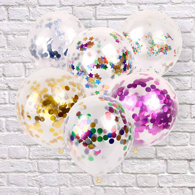 12 inch Wedding ballons Rose gold confetti Balloons Party Supplies Birthday Decoration