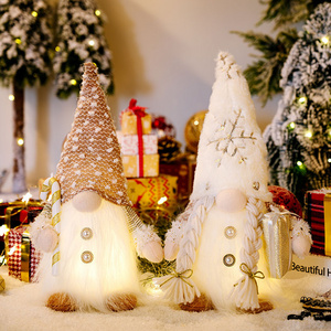 Christmas Gift Gnome Faceless Doll Light Merry Christmas Decoration For Home Xmas Table Decor