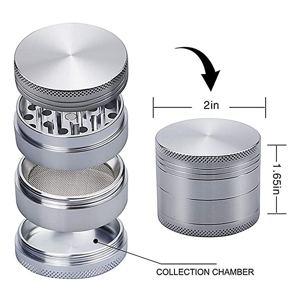 Custom Mini Bulk Metal Herbal Grinder Aluminum Large Herb Grinder