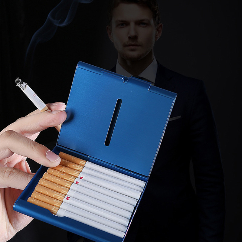 Aluminum Moisture Proof Metal Waterproof Cigarette Pack Cover Smoking Accessories Cigarette Box Cigarette Case