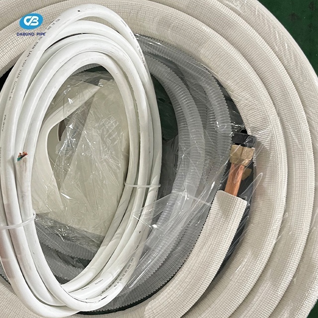 Hot Selling 25ft White PE Insulated Copper Tube Air Conditioner Installation Kit for Refrigeration Parts