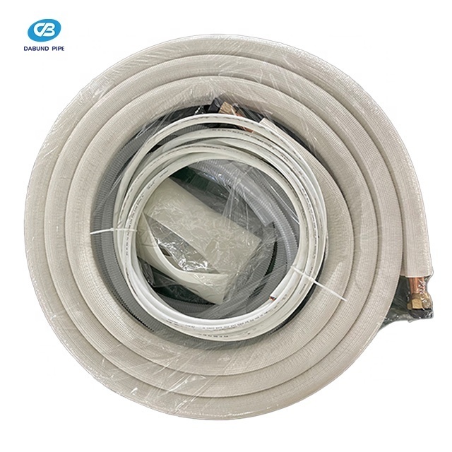 Hot Selling 25ft White PE Insulated Copper Tube Air Conditioner Installation Kit for Refrigeration Parts