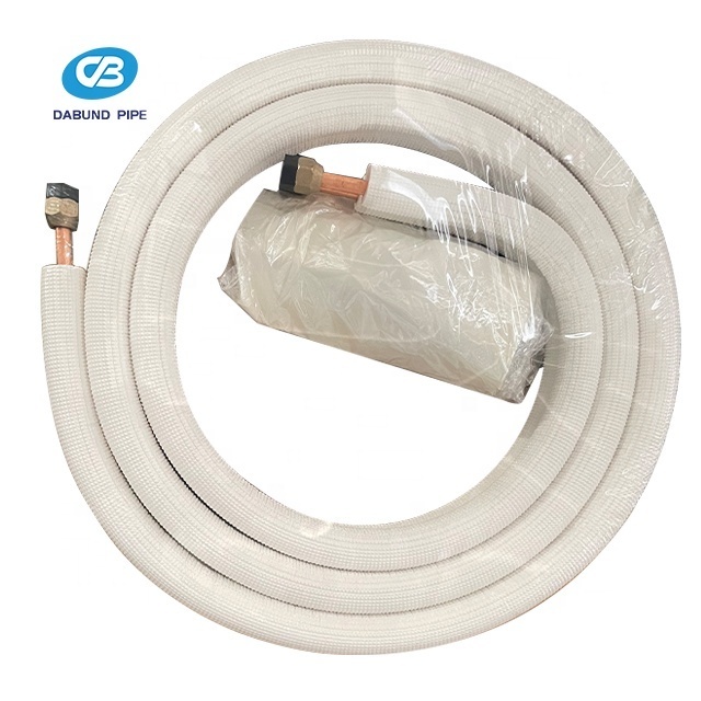 3/8 1/2 Insulated Copper Tube Refrigeration Copper Pipe Kit Copper Pipe For Mini Split Ac