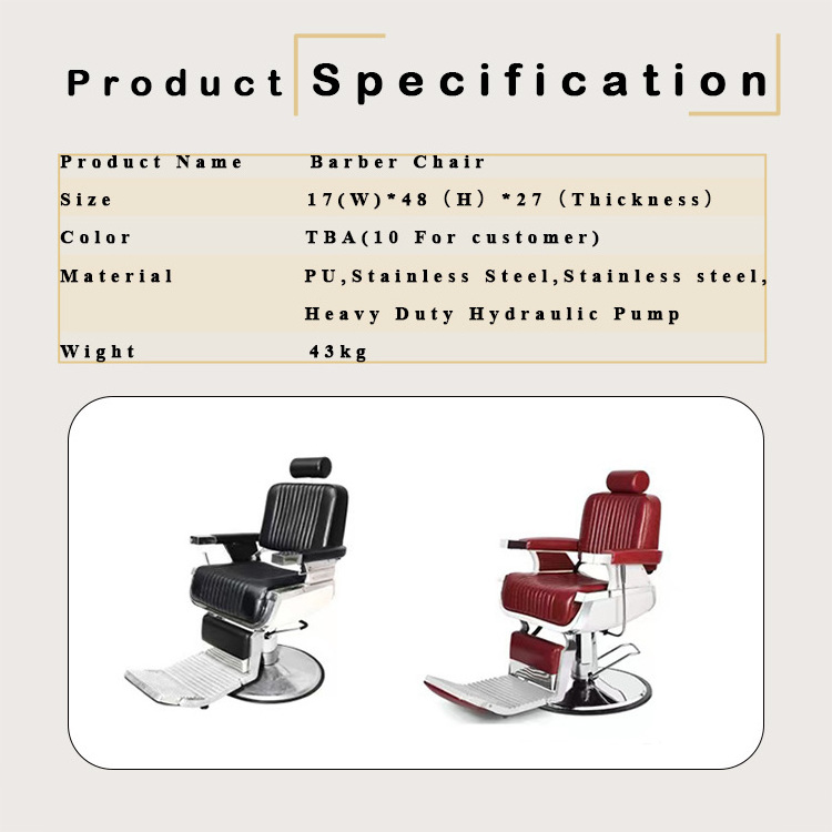 wholesale high quality comfortable salon tattoo massage sponge leather hairdressing barber chair