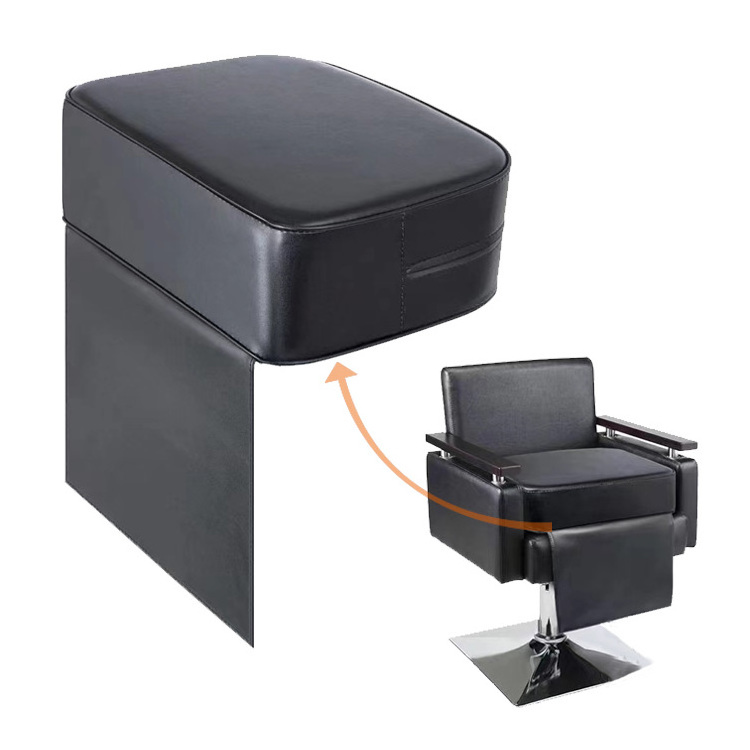 Black Leather Barber Beauty Salon Spa Massage Equipment dressing chair t Child Stools Booster Seat Cushion High Chairs For Kids