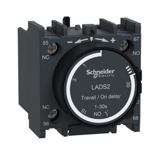 New Orginal LADS2 Time delay auxiliary contact block, TeSys Deca, 1NO + 1NC, on delay 1-30s, front, screw clamp terminals