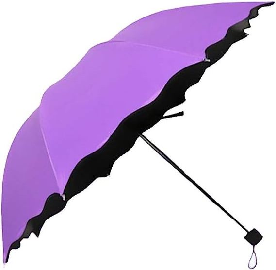 Custom Logo High Quality Wholesale Water Blossom Promotional Magic Umbrella 3 Fold Umbrella