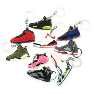 Custom Logo Cheap 3D Mini Sneakers A J Shoes Keychain Model Cute Keychains For Promotional Gift